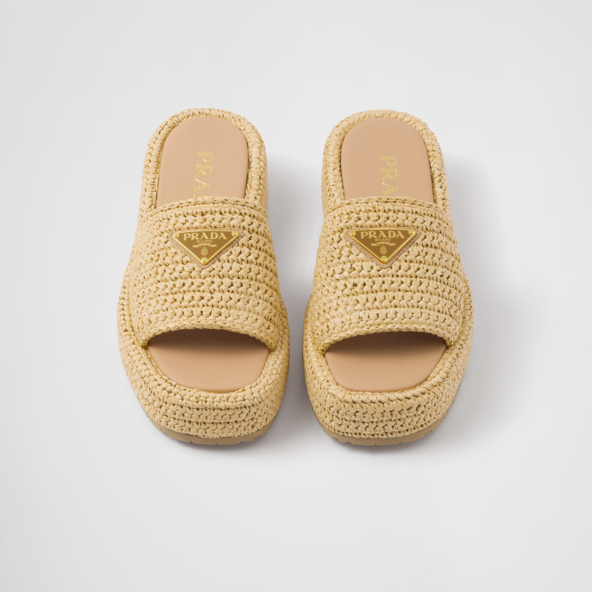 Crochet Flatform Iconic Slides