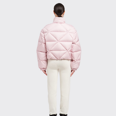 Re-Nylon Gabardine cropped down jacket