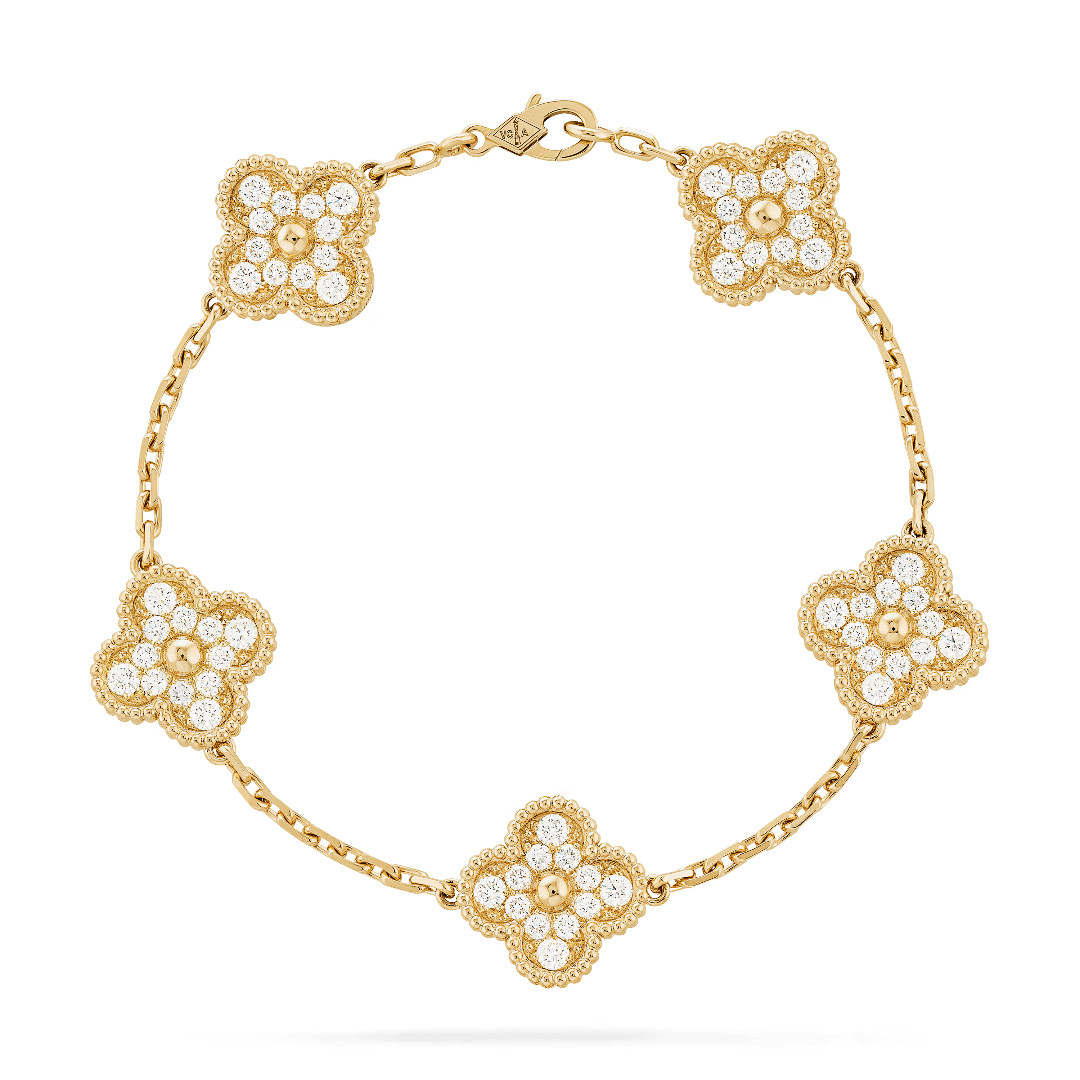 Vintage Alhambra Bracelet, 5 motifs.