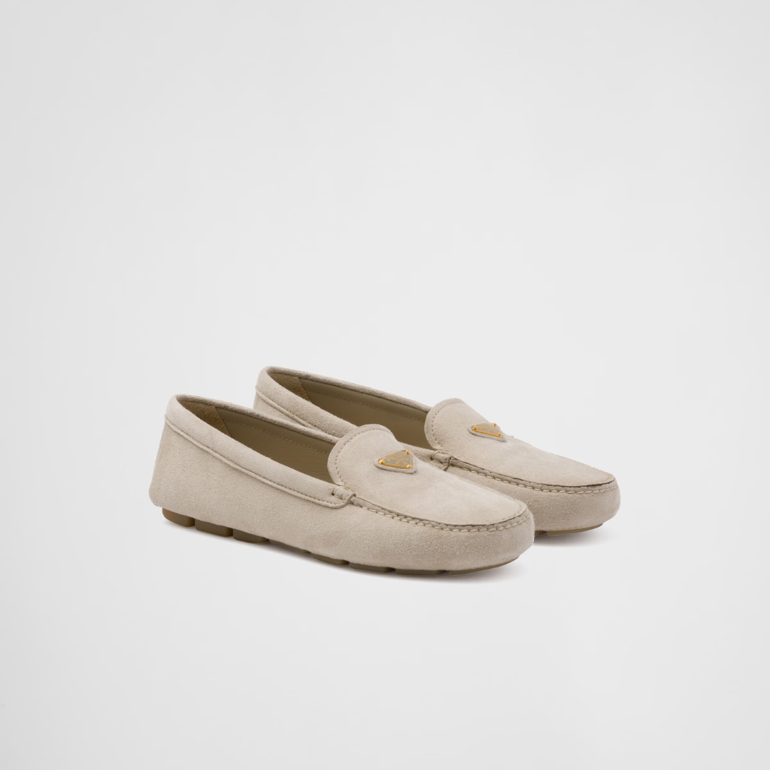 Suede driving loafers