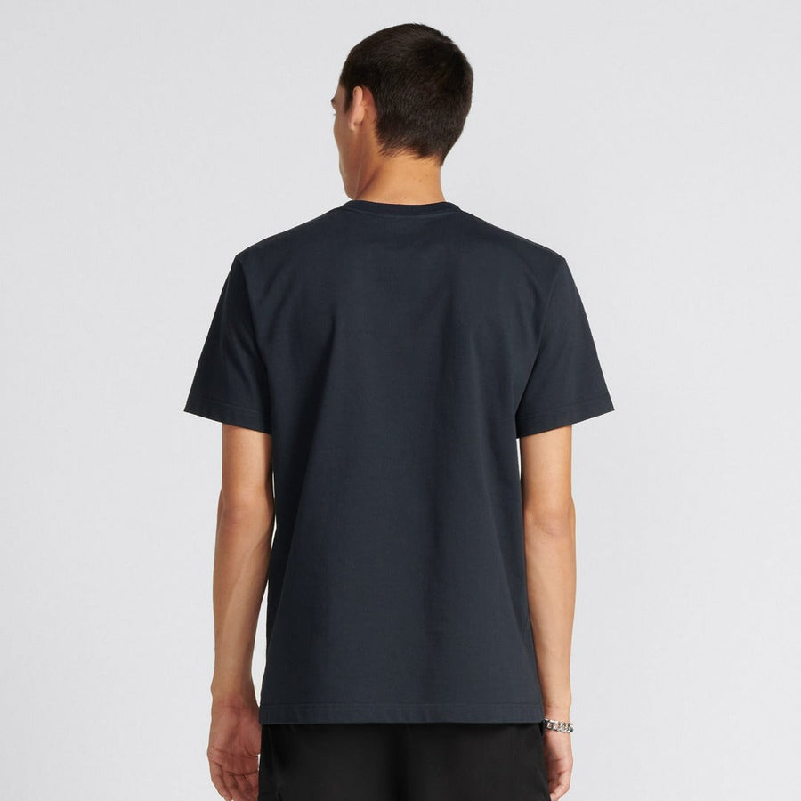 Relaxed-Fit T-Shirt Navy Blue Cotton Jersey