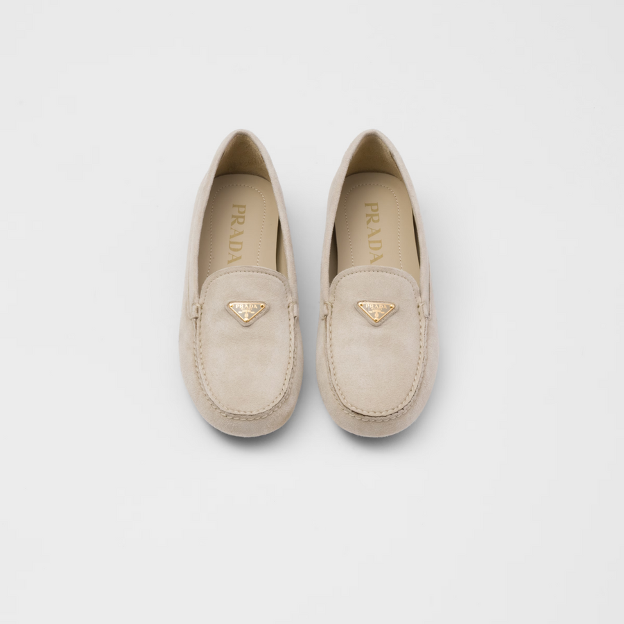 Suede driving loafers