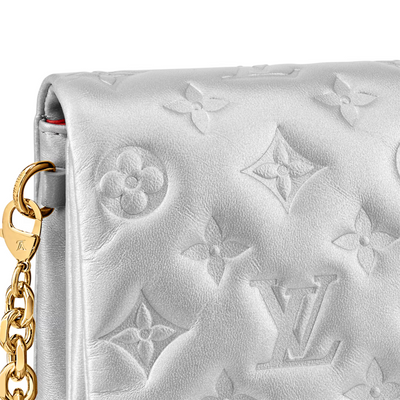 Pochette Coussin Silver