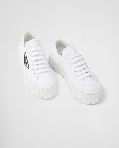 Double Wheel Re-Nylon gabardine sneakers