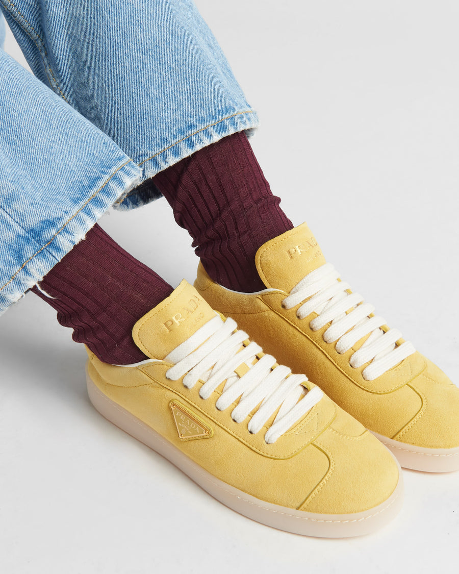 Suede sneakers