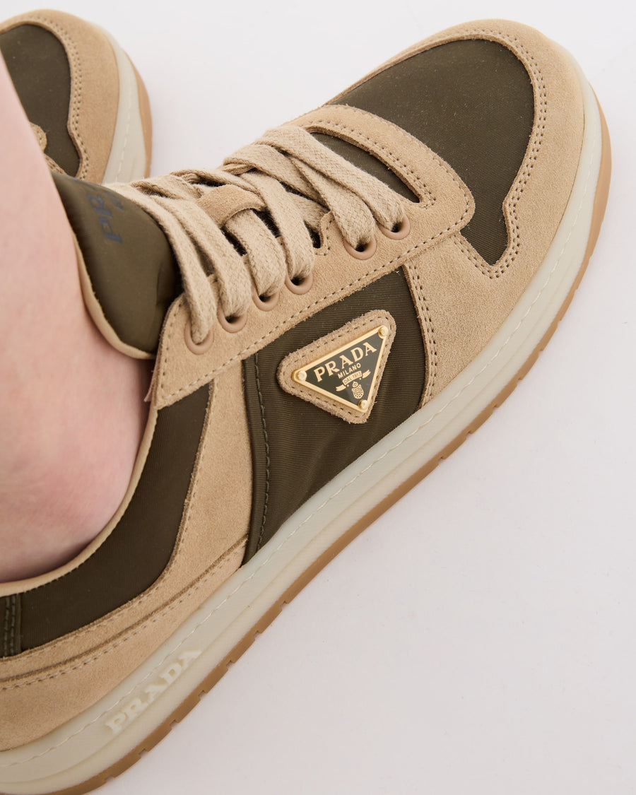 Downtown suede and Re-Nylon sneakers