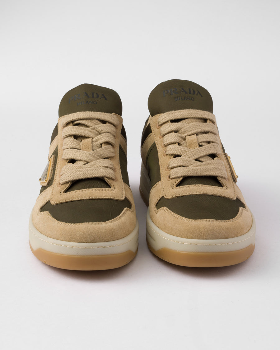 Downtown suede and Re-Nylon sneakers