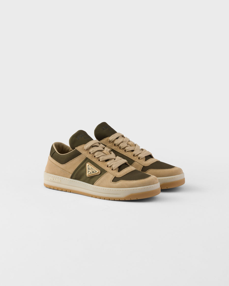 Downtown suede and Re-Nylon sneakers