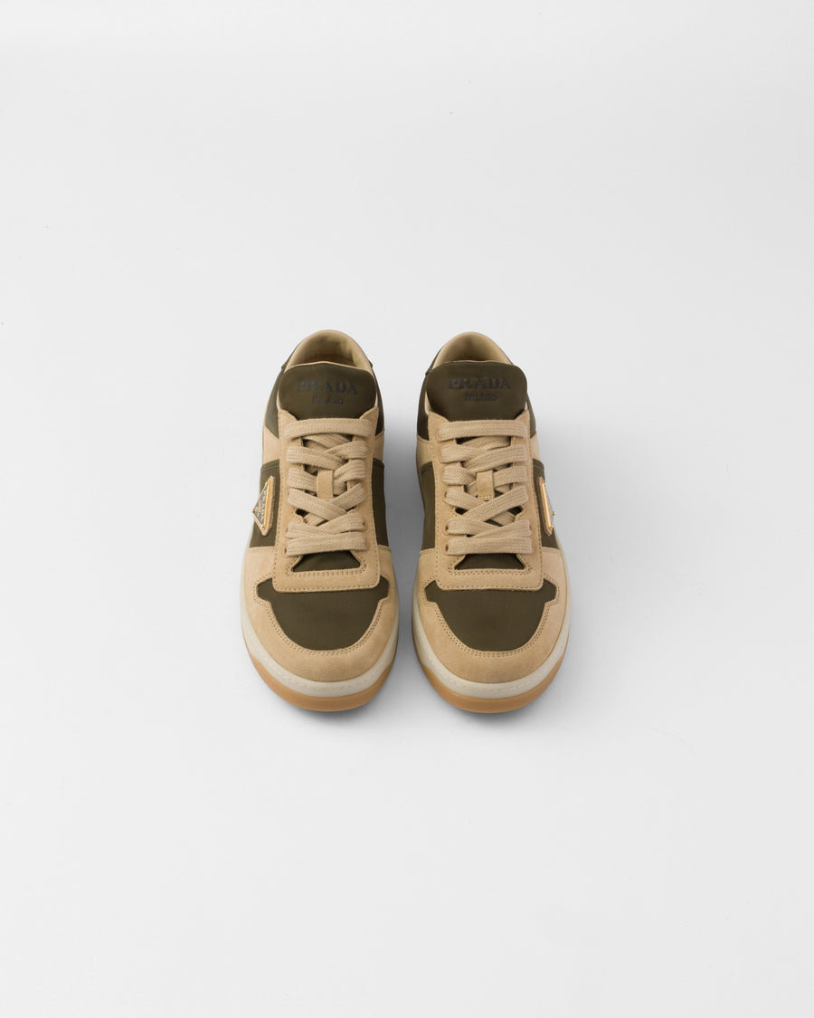 Downtown suede and Re-Nylon sneakers