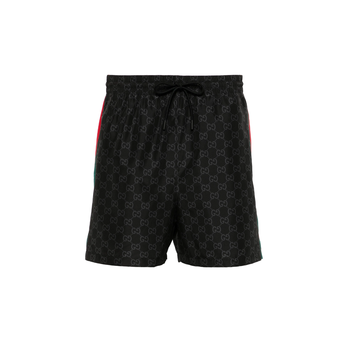 GG Supreme-print swim black shorts