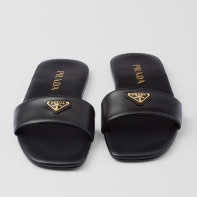 Leather slides