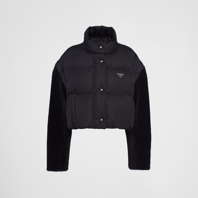 Re-Nylon Down Cropped Jacket