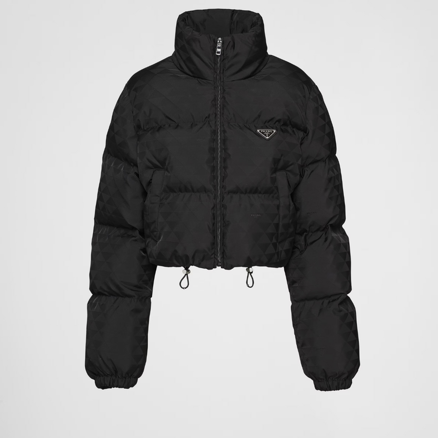 Printed nylon down jacket