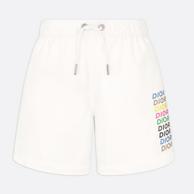 White Kids' Swim Shorts