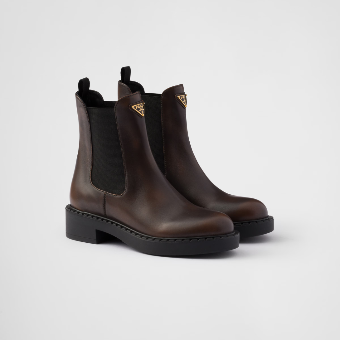 Leather Chelsea boots Dark Brown