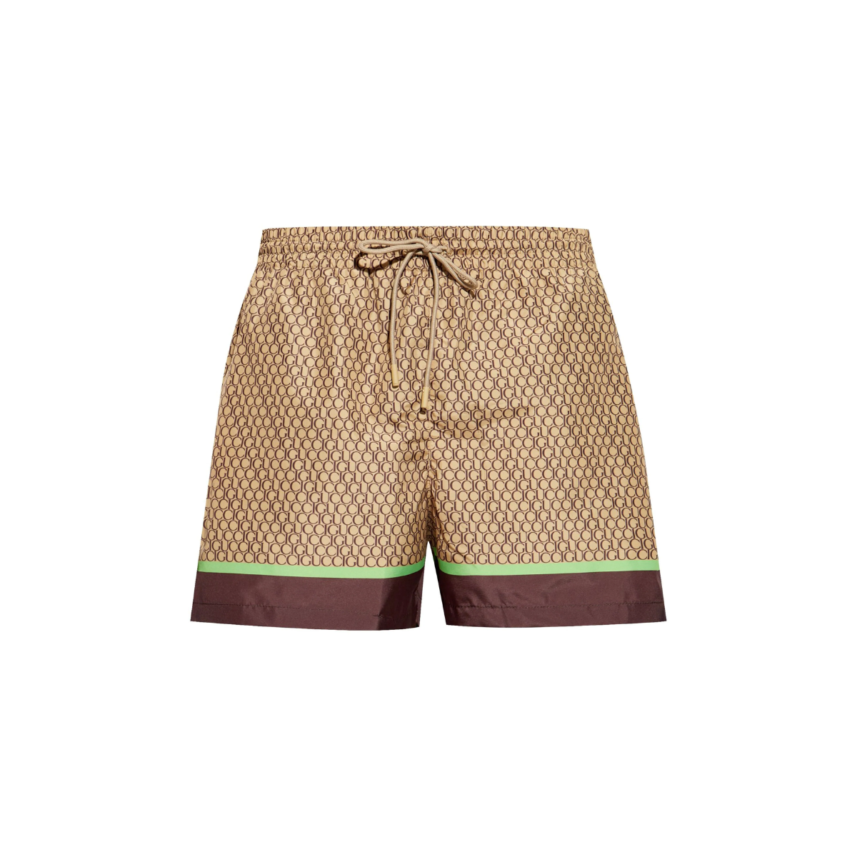 all-over print nylon swim shorts