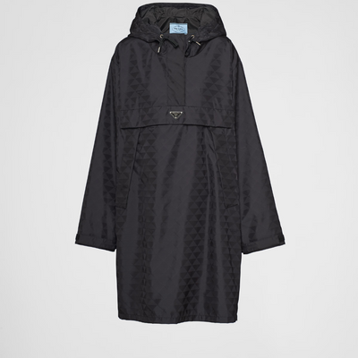 Printed Re-Nylon raincoat