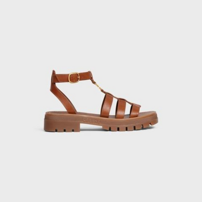 CLEA TRIOMPHE GLADIATOR SANDAL in CALFSKIN - VEGETAL TANNING