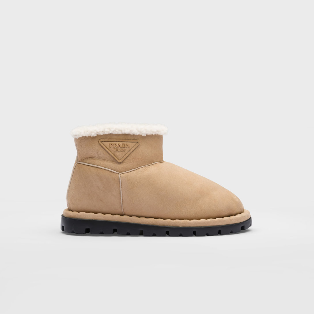 Shearling booties