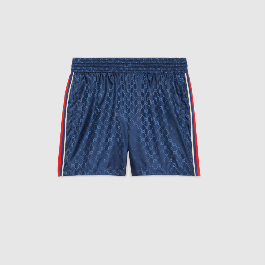 GG jacquard nylon swim shorts