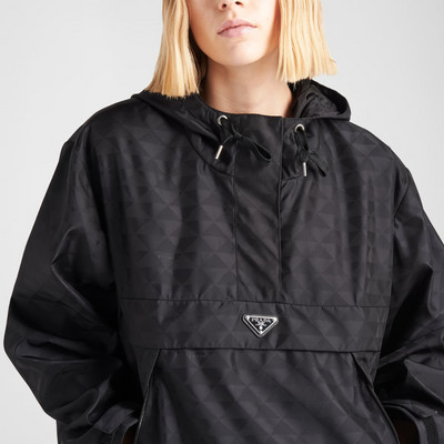 Printed Re-Nylon raincoat