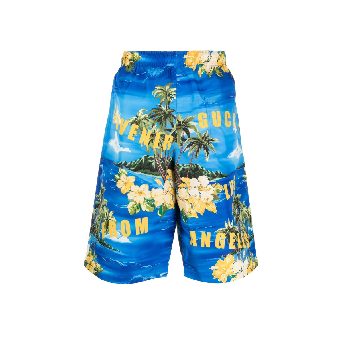 graphic-print swim shorts