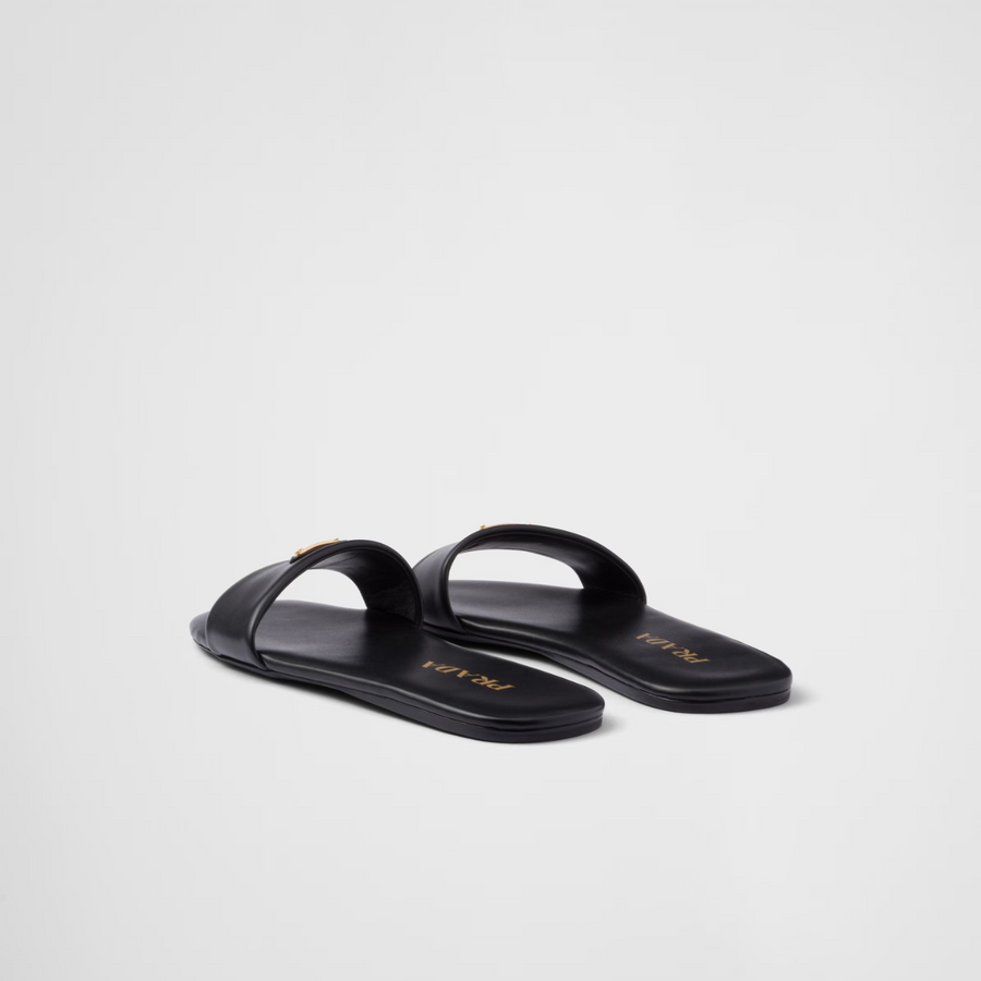 Leather slides