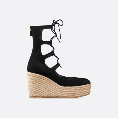 Laced Wedge Sandal-Boot