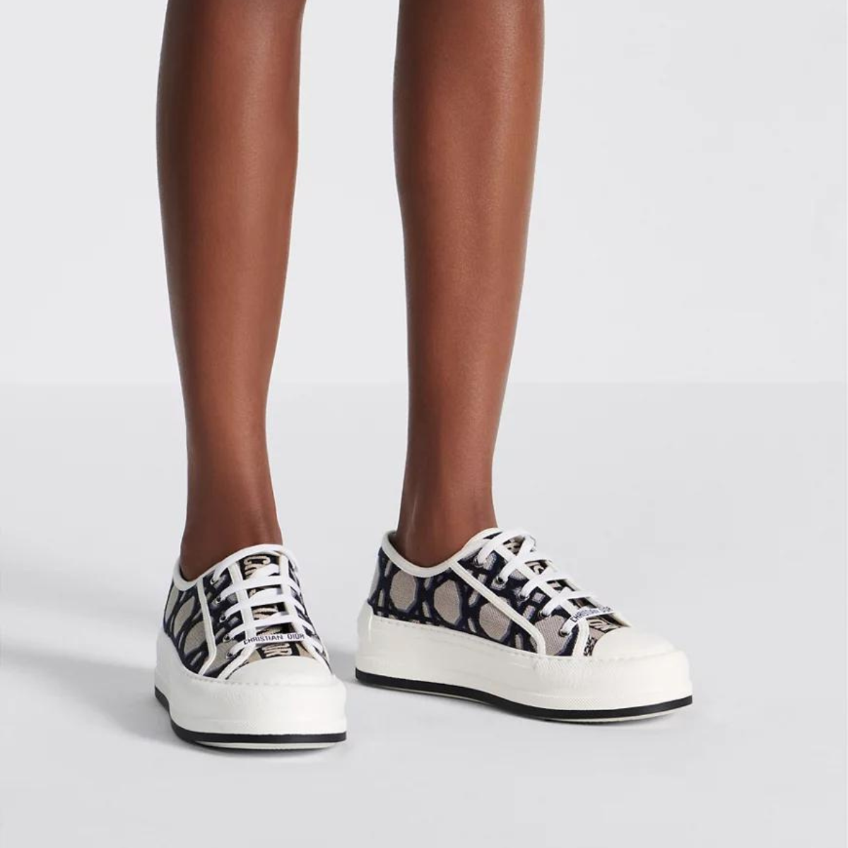 Platform Sneakers Macrocannage Motif