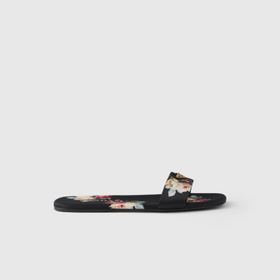 Printed satin slides