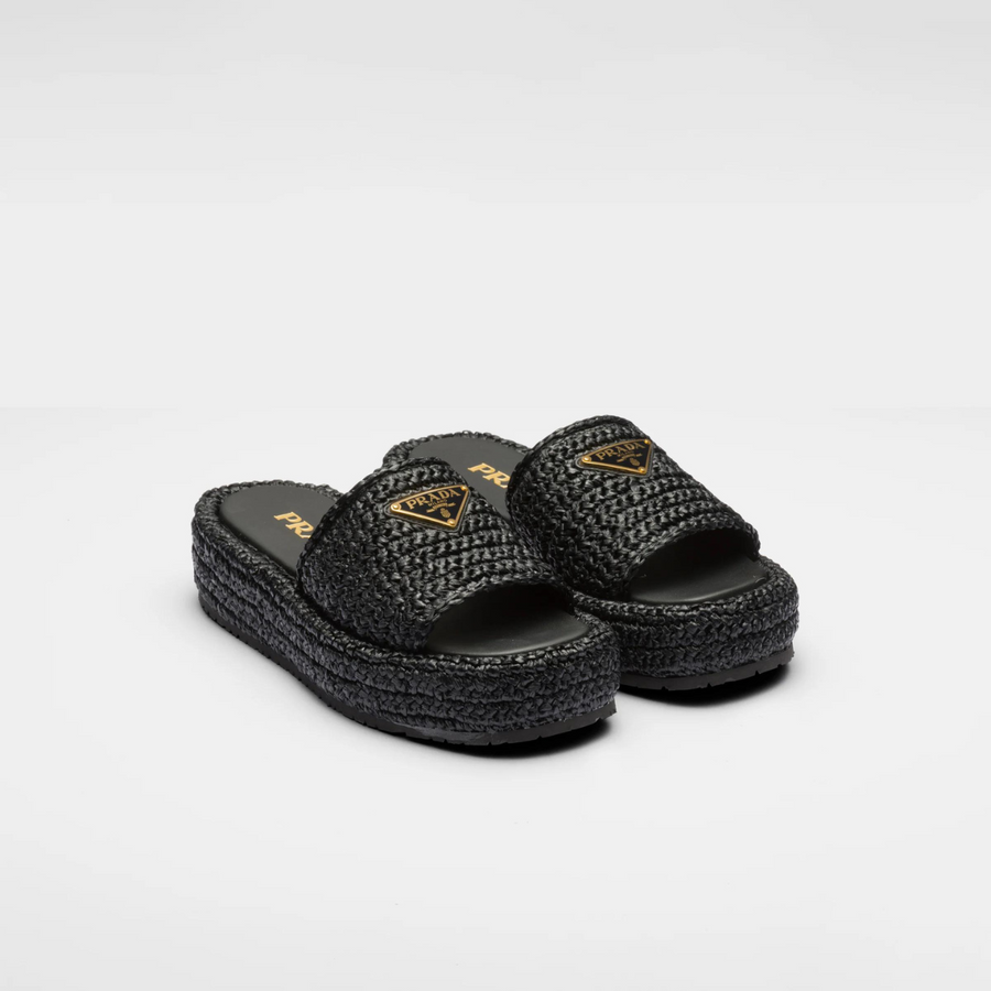 Crochet Flatform Iconic Slides