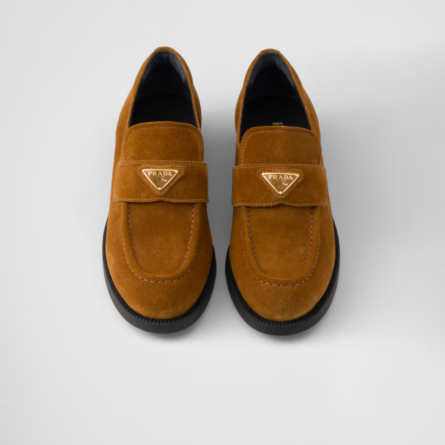 Suede loafers Cognac Leather