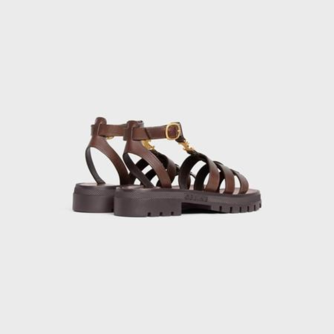 CLEA TRIOMPHE GLADIATOR SANDAL in CALFSKIN - VEGETAL TANNING