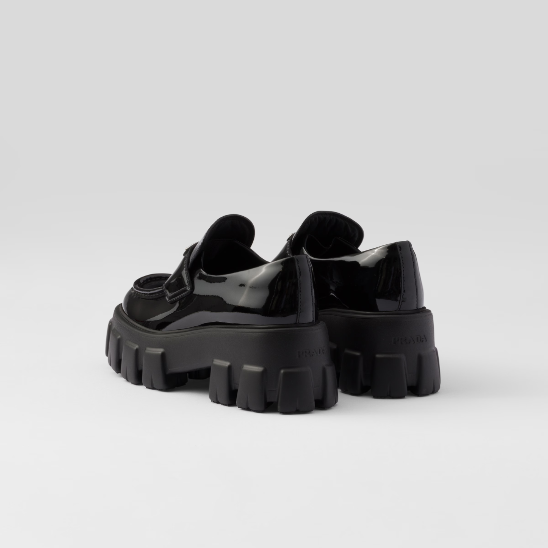 Monolith patent leather loafers