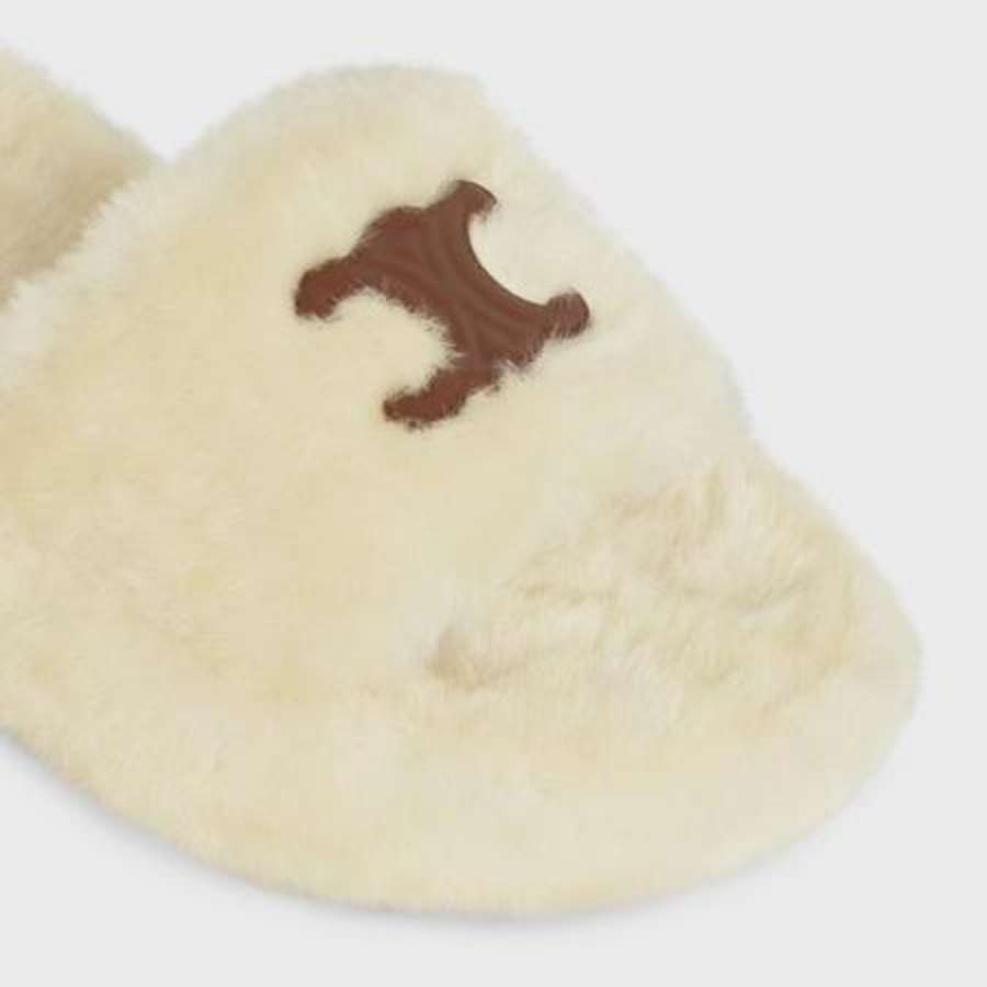 FUR SLIDES in Shearling