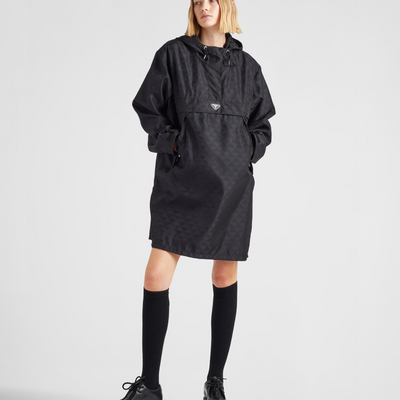 Printed Re-Nylon raincoat