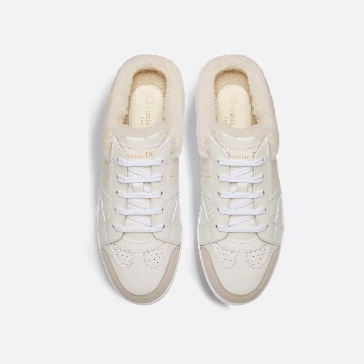 Star Sneaker Calfskin Shearling