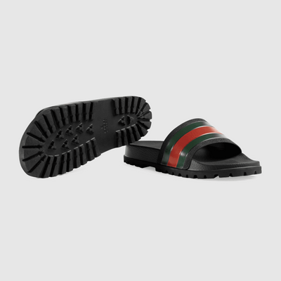 MEN'S WEB RUBBER SLIDE SANDAL