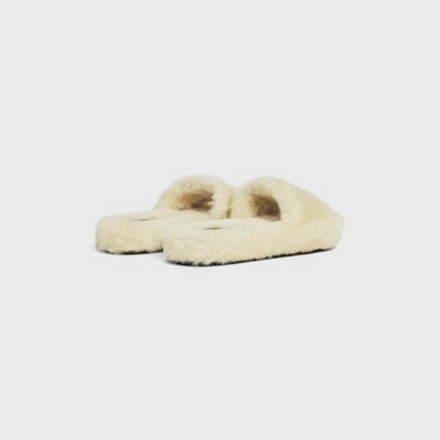 FUR SLIDES in Shearling