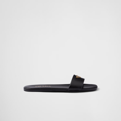 Leather slides