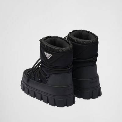 Re-Nylon gabardine après-ski boots