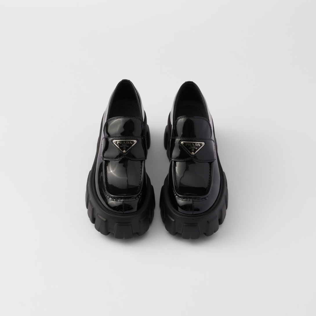 Monolith patent leather loafers