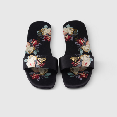 Printed satin slides