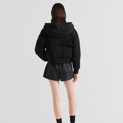 Wool and cashmere down jacket