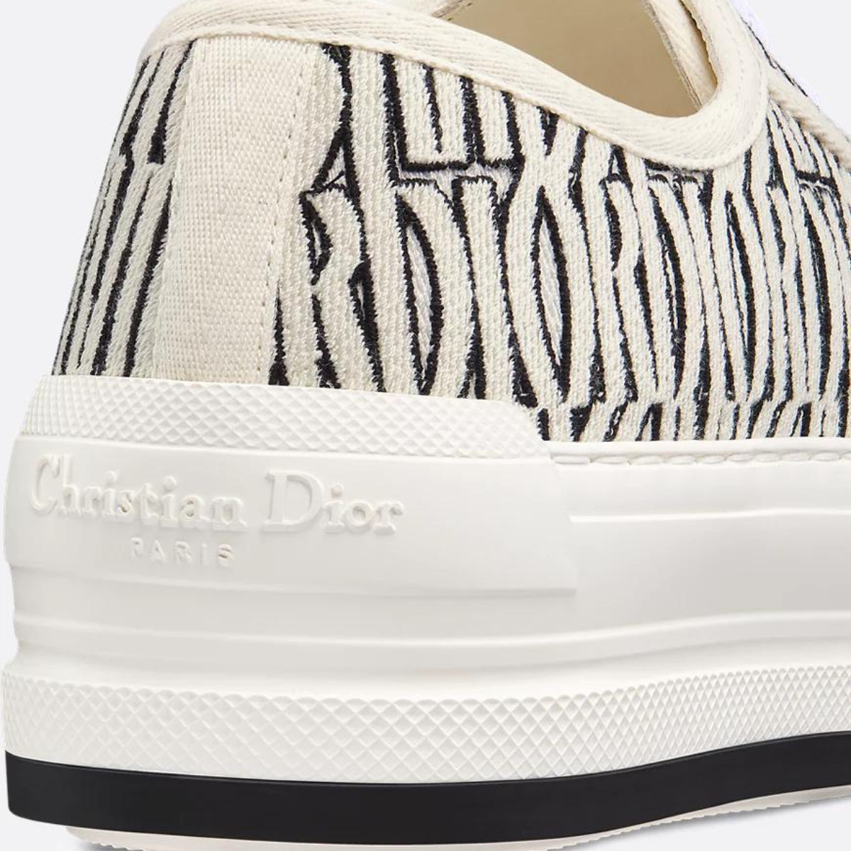 Platform Embroidered Sneaker