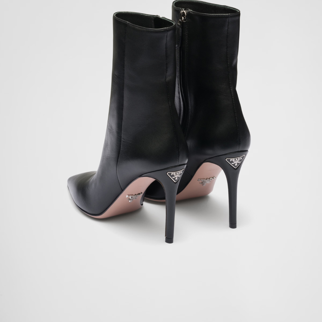 Nappa leather booties