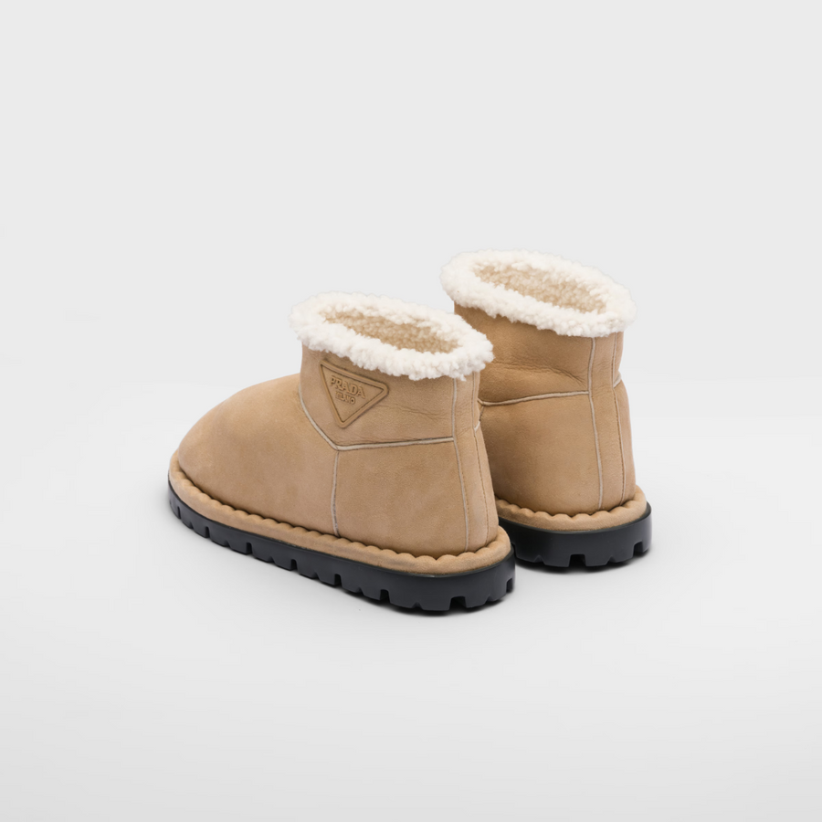 Shearling booties