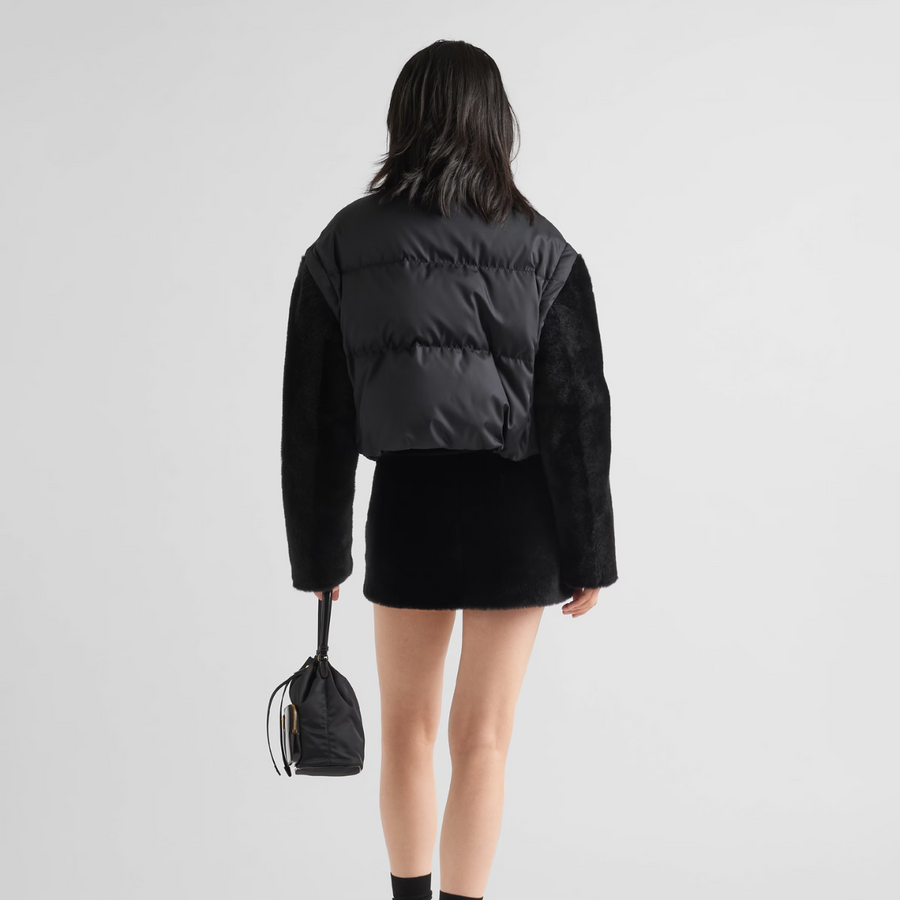 Re-Nylon Down Cropped Jacket