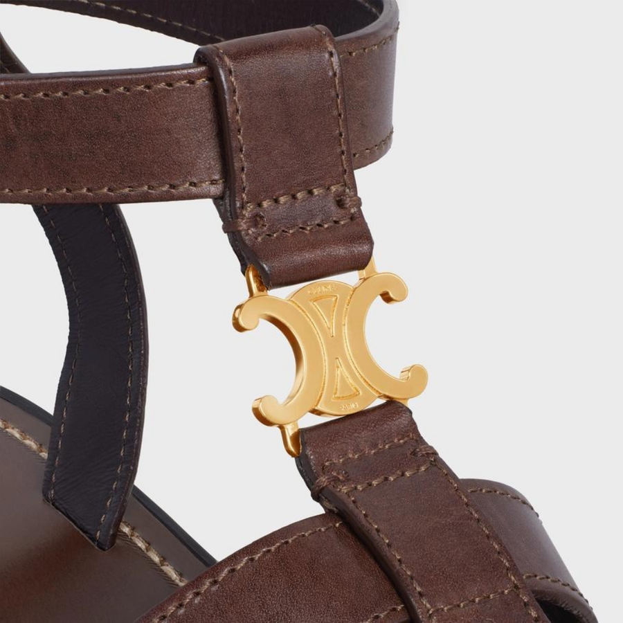 CLEA TRIOMPHE GLADIATOR SANDAL in CALFSKIN - VEGETAL TANNING