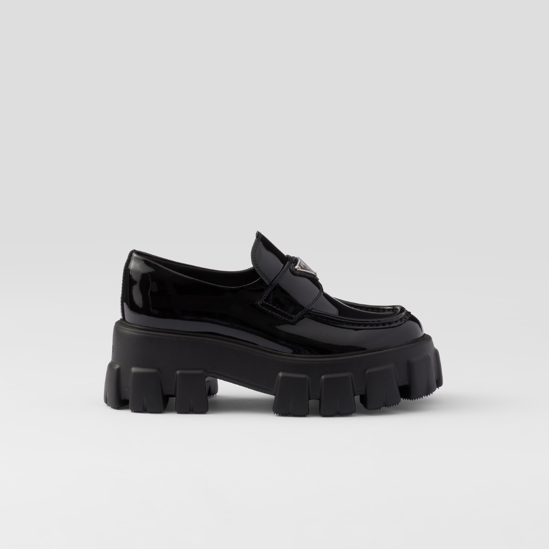 Monolith patent leather loafers